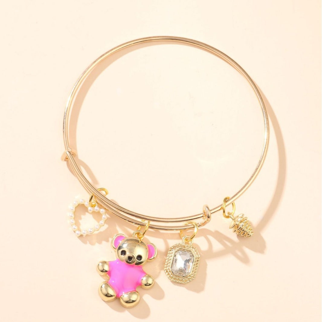 Colorful Polymer Clay Adjustable Womens Bracelet