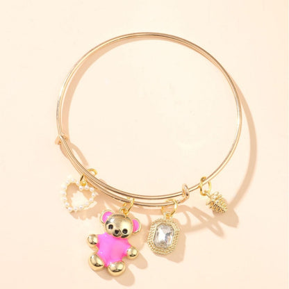 Colorful Polymer Clay Adjustable Womens Bracelet