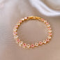 New Dopamine Colored Cubic Sugar Zircon Bracelet
