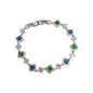 Light Luxury Fashionable All-Match Micro-Set Colorful Zircon Bracelet