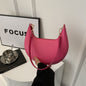 Niche Crescent New Simple All-Match Textured Shoulder Bag For Women