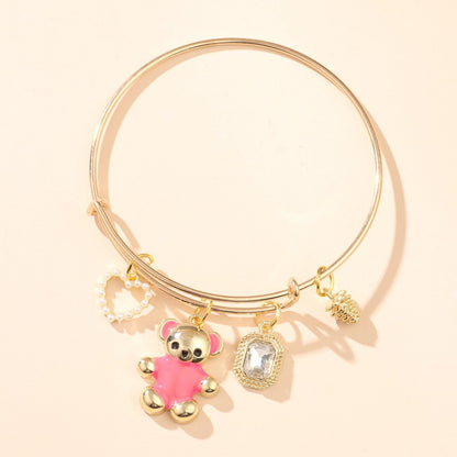 Colorful Polymer Clay Adjustable Womens Bracelet