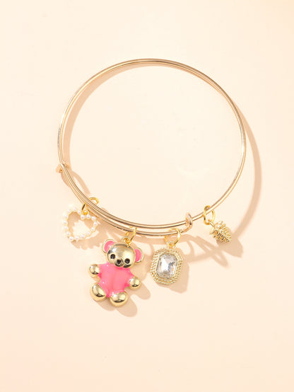 Colorful Polymer Clay Adjustable Womens Bracelet