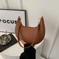 Niche Crescent New Simple All-Match Textured Shoulder Bag For Women